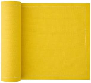 MYdrap  Cotton Placemat, 18.9" Length x 12.6" Width, Lemon (10 Rolls of 12)