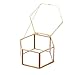Produktbild BHDYHM Glas Schmuck Display Aufbewahrungsbox Tray Case Organizer Geometrische Ring Box Einzigartige Hochzeit Gunsten Party Dekorationen
