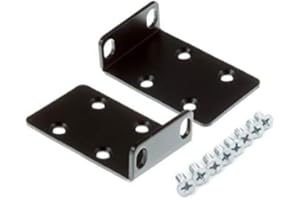RW ROUTERSWHOLESALE Kit di montaggio a rack per piccole imprese serie 200/300/500 da 19" (1RU) compatibile con Cisco (modelli a 18-50 porte)