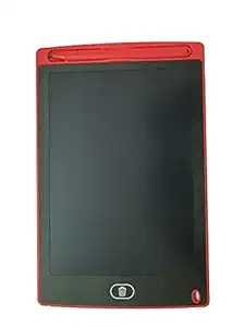 LBS MART Writing Pad Gifts for Adults & Kids 8.5 Inch Educational Drawing Digital Notepad with Pen & Erase Button Paperless Graphic Tablet at Home School, Writing Tablet for Office... (RED)
