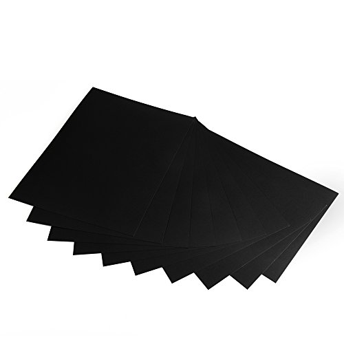 Fotokarton, Bastelkarton schwarz, 50 Blatt, DIN A4, hochwertige Qualität, 300 g/m² - 4