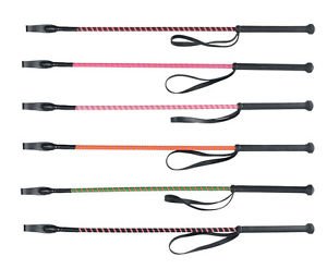 HySCHOOL Multi Riding Whip - Burgundy - 65cm - Horse Equestrian Whips & Crops