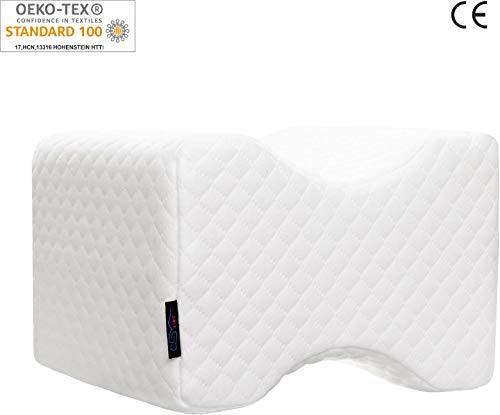 AIMO Spain Almohada cojín piernas ortopédico de Rodilla KP-001, Facilita el Dormir de Lado