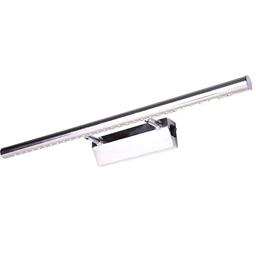 Preisvergleich Produktbild Spiegelleuchte 15W LED-Badezimmer-Spiegel-Licht Kosmetik-Lampen-Beleuchtung Badezimmerwand Einstellbare Winkel Schalter, Edelstahl