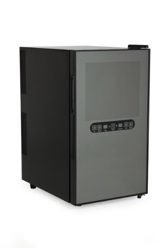 AMSTYLE Design Minikhlschrank Weinkhlschrank 48 Liter - 18 Flaschen 8C-18C - 2-Zonen Minibar