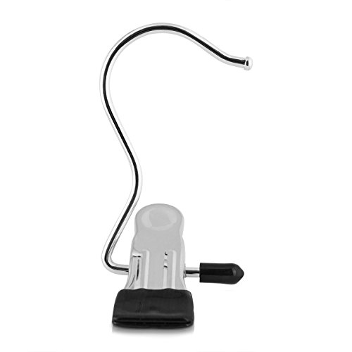 VENKON – Set 20 Clips Universal Antirutsch Klammern aus Metall mit Haken für Aufbewahrung & Befestigung - 6