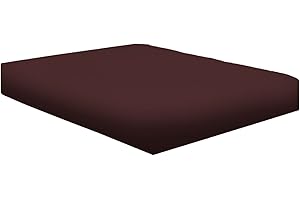 NIYS Luxury Bedding 100% Egyptian Cotton 40CM/16 Extra Deep Fitted Sheets (Chocolate, King)