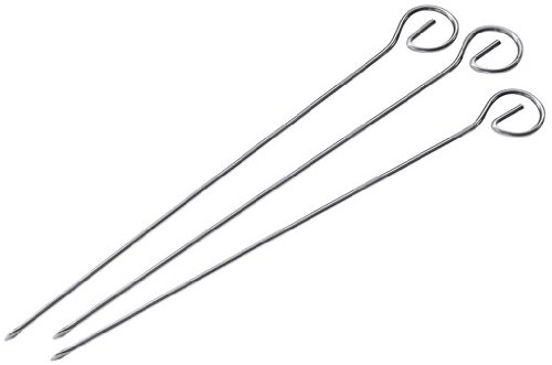 Fackelmann 56701 Inox Schaschlikspieße, 4 Stück, 21 cm