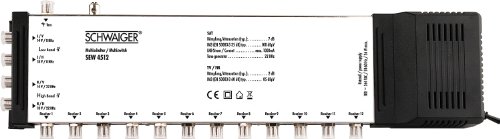Preisvergleich Produktbild Schwaiger SEW4512531 5 / 12 Satelliten-Multischalter silber
