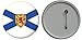 Produktbild Button / Badge Flagge Fahne Kanada Nova Scotia - 58mm
