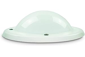 Ironlux - Cúpula Blanco Opal para Claraboya Circular - Incluye Juntas, Fijaciones y Accesorios de Montaje - Tragaluz - Fabricada en Metacrilato - CxD =110 cm - ExF = 124 cm