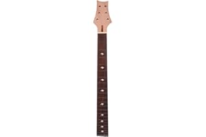 Yinfente Gitarrenhals für E-Gitarre, 22 Bünde, 64,8 cm, Palisander-Griffbrett, Parallelogramm-Inlay, Bolzen an der Ferse, DIY-Gitarrenhälse, Ersatzbolzen am Hals