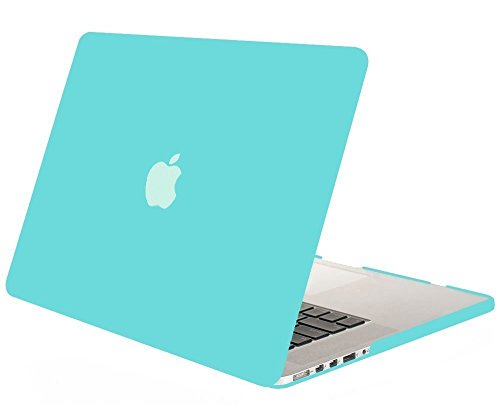 MOSISO Ultra Slim Plastik Hartschale Schutzhülle Hülle Snap Case für Macbook Pro 13 Zoll mit Retina Display NO CD-ROM Drive (A1502 / A1425), Türkis