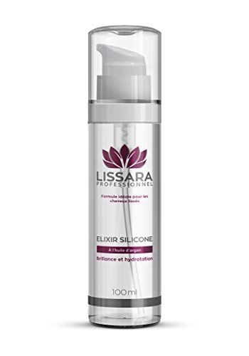 Serum Elixir Silicone Lissara - Après Lissage pour Cheveux secs et abimés - À l'huile d'Argan - Sans Sulfate et Sans Paraben - Made in France - 100ml
