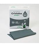 ecolimpia 4 unidades de bayeta de tejido único compuesto por microfibras activas de gran poder absorbente y limpiador. No deja rastros, marcas ni pelusas, etc. Ecológico, limpiar con agua es suficiente, de gran duración. Limpieza de cristales, espejos, cromados, etc. Mojar la bayeta y escurrirla a fondo, al limpiar la bayeta dejará una leve película de agua, que desaparecerá por sí sola.