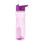 Violet Aqua Vessel Ultra Lite Tritan Filtration Water Bottle with 100-Gallon Filter (25-Ounce, Violet) by EcoVessel