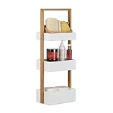 Ordnung leicht gemacht: Das Regal ist universell einsetzbar - Praktischer Helfer zum Sortieren im Bad, Büro, Küche oder Werkstatt - Nutzen Sie den großzügigen Stauraum auf geringer Stellfläche