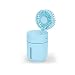 Produktbild Mini Fan,Household Modern Creative Fan Mini USB 180° Flippable Fan Noiseless Portable Rotating Personal Cooling Desktop Spray Fans for Bedroom Office Travel Dormitory,Blue
