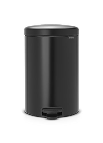 BRABANTIA Poubelle a pedale New Icon 20 L noir mat