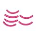 sourcingmap® 6 Pcs Fuchsia Elastic Rubber Makeup Refill Eyelash Curler Pad for Lady