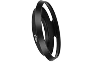 KOMET Paraluce in metallo da 37 mm per obiettivo compatibile Olympus E-M10 Mark IV III II E-PL7 w/M.Zuiko 14-42 mm, per Panasonic GX85 w/LUMIX G 12-32 mm