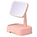 Produktbild RRUII Schminkspiegel LED Desktop Multifunktionalen Intelligenten Sensor Aufbewahrungsbox Rotierenden ABS-Material,Pink