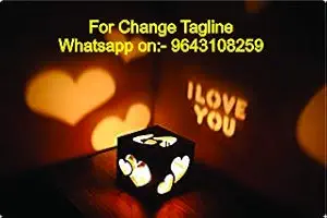 Apna Photo Personalised Candle Shadow Cube Can with Your Tagline and Name (Brown)