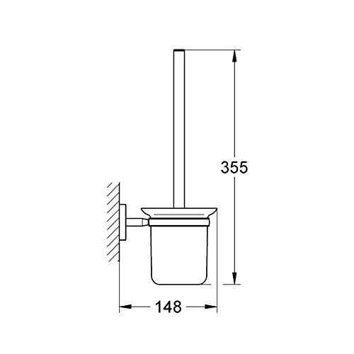 Grohe Bau Cosmopolitan 40463000 Toilettenbürsten-Set - 2