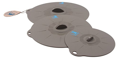 Food Prep Silikondeckel mit Saugeffekt von azureus™ – Set mit universellen Größen – für Schüsseln, Behälter, Töpfe – als Ersatz für Aluminiumfolie und Frischhaltefolie - 7