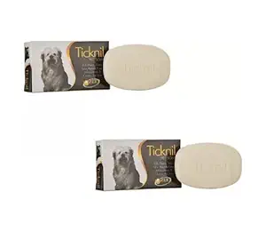 Ticknil Pet Soap Kills Fleas, Ticks, Lice Mosquitoes & Clean The Skin (Pack of 2)