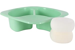 Junior Joy Top n Tail Bowl with 2 Sponges Mint - Baby Bathing Essential for Newborns and Infants - Lightweight, Durable, Easy to Clean - 50 x 50cm