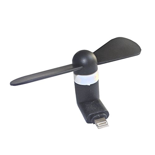 Handventilator USB für Smartphone "ana G hurricane" (IOS, schwarz