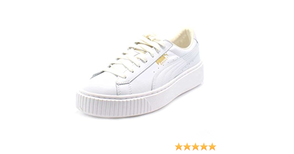 puma shoes white gold