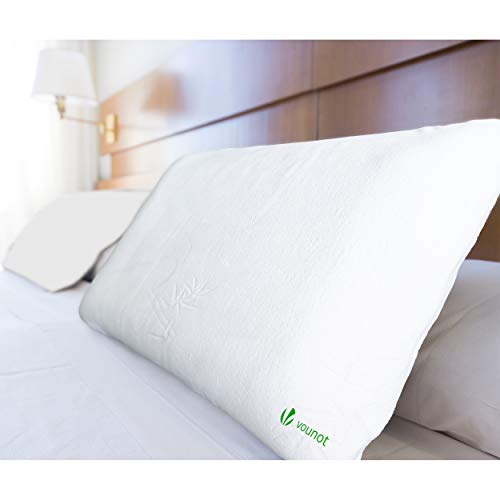 ACHATPRATIQUE Almohada viscoelastica de 60cm con Aceite de Soja infundido | Ergonómica Almohada con Memoria de Forma Memoria de Forma Densidad de la Espuma 40D | Tamaño 60cm x 40cm x 12cm