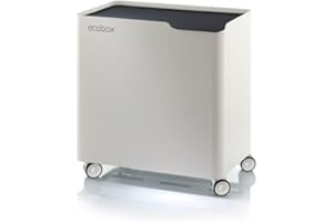 DON HIERRO - Recycling Bin - Efficient Separation with Design & Wheels - ECOBOX 60L Black