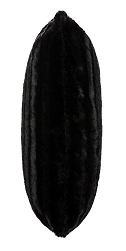 Hochwertiges exclusives Fellkissen – Fellimitat/Nerzoptik – besonders weich und kuschelig mit Füllung – Größe: 50×50 cm – Schwarz – Brandsseller - 3