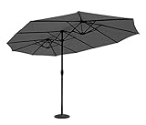 sombrilla bugaboo gris melange Fácil de montar y desmontar, ahorra espacio. Contenido del paquete de parasoles dobles Sekey: 1 parasol, 1 manual de instrucciones (idioma español no garantizado).