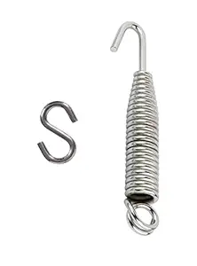 MHS Zula Bearing Spring 360 Rotating and Accessories for Hammock Porch Swings (Spring with S Hook)