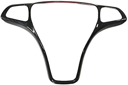 Steering Wheel Button Trim Sticker Frame Accessories Chrome ABS Fit for W205 W213 Vito W447 GLA GLC (Carbon Fibre Steering Wheel Frame Trim)