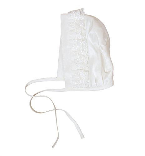 Heritage Zeynah Unisex Christening Bonnet, Medium