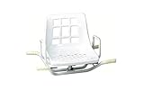 Seguro y cómodo GPR 4606927098 - Asiento Giratorio de Bañera en Acero Inoxidable, Blanco