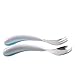 OXO Tot Fork and Spoon Set (Aqua)