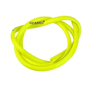 OZANGO Bike Universal 1M / 39inch Colorful Fuel Line Pipe Gas Oil Hose Fuel Line Petrol Tube Pipe Yellow Compatible with TVS Bikes
