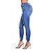 Produktbild AHAYAKU Ladies'high-Taille mit elastischen Löchern und kleinen Fußjeans