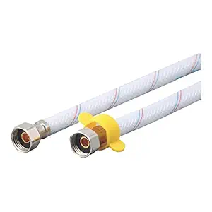 Drizzle 18 inch heavy duty pvc connection pipe white - set of 2