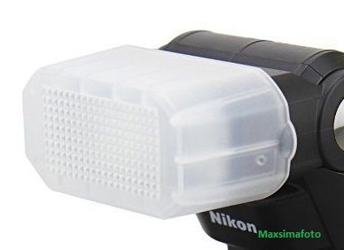 Preisvergleich Produktbild Maxsimafoto - weiß Blitz Diffusor für Nikon SB500, SB-500.