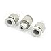 Produktbild 10 mm 1-10.16 cm NPT Außengewinde Push in Verbindungsstecker Quick Fittings 3 Stück