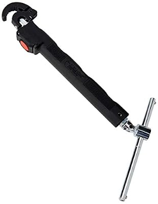 RIDGID 46753 Clé pour lavabo modèle 2017 avec éclairage LED, clé pour lavabo réglable de 250 mm à 430 mm
