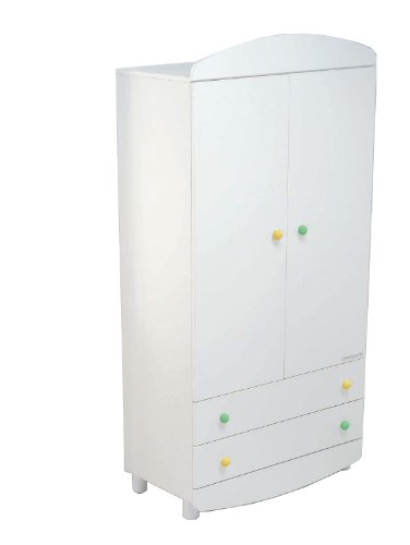 Foppapedretti Geppetto 2 Door Wardrobe Rollino (White)