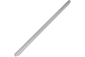 Vogue Stainless Steel Gastronorm Adaptor Bar 530 mm, Silver, GN 2/1 Double Size, Size: 530(L)x25(W)mm - Fits GN Sizes: 2/1, 1/1 & 2/4 - Adapts Displays for Various Sized Pans, K092